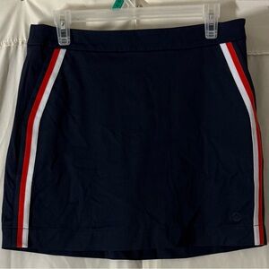 G/FORE Navy Skort with Red and White Accents